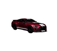 Modèle De Voiture De Course à Collectionner Modèle De Voiture en Alliage Ford Shelby Mustang GT500 Violet 2020 Échelle 1:43 Rouge Foncé Jouet Classique Ornements Décoration pour Chambre