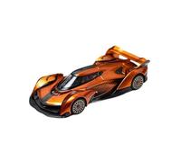 Modèle De Voiture De Course à Collectionner Modèle De Voiture en Alliage McLaren Solus GT Hec Édition Limitée 1:64 Ornement Salle D'étude Statique Multicolore Décoration pour Chambre(Orange A)