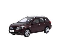 Modèle De Voiture De Course à Collectionner Modèle De Voiture en Alliage Moulé sous Pression pour Nissan Venucia T70 SUV Échelle 1:18 Jouet De Collection Décoration pour Chambre(Brown)