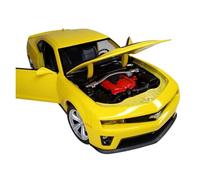 Modèle De Voiture De Course à Collectionner Modèle De Voiture en Alliage Multicolore 1/24 pour Chevrolet Corvette Décoration en Métal À L'échelle De La Mode Décoration pour Chambre(Yellow)