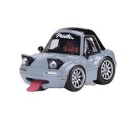 Modèle De Voiture De Course à Collectionner Modèle De Voiture en Résine 1:64 pour Mazda MX5 NA1 Miata Q Version Véhicule Mignon avec Collection D'accessoires Décoration pour Chambre(Gray)