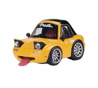 Modèle De Voiture De Course à Collectionner Modèle De Voiture en Résine 1:64 pour Mazda MX5 NA1 Miata Q Version Véhicule Mignon avec Collection D'accessoires Décoration pour Chambre(Yellow)