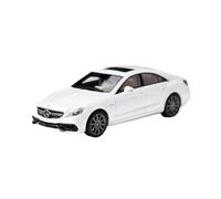 Modèle De Voiture De Course à Collectionner Modèle De Voiture en Résine Moulée sous Pression, Échelle 1:64, pour Mercedes Benz CLS63 AMG, Blanc Et Bleu Décoration pour Chambre(White)
