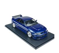 Modèle De Voiture De Course à Collectionner Modèle De Voiture Miniature en Alliage Bleu Foncé 1:18 pour Nissan 400R (BCNR33) - Décorations Artisanales Décoration pour Chambre