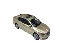 Modèle De Voiture De Course à Collectionner Modèle De Voiture Moulé sous Pression en Alliage Doré Skoda Superb À L'échelle 1:18 Adapté À La Collection D'exposition Décoration pour Chambre