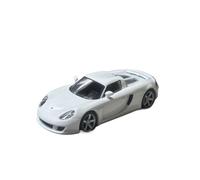Modèle De Voiture De Course à Collectionner Modèle De Voiture Porsche Carrera GT en Alliage Scellé Échelle 1:64 Décoration De Bureau (Blanc) Décoration pour Chambre