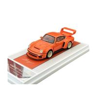 Modèle De Voiture De Course à Collectionner Modèle De Voiture Supercar De Simulation Alliage Porsche Singer 911 DLS Turbo 1:64 en Métal Moulé sous Pression Décoration pour Chambre(Orange)