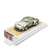 Modèle De Voiture De Course à Collectionner Modèle De Voiture Supercar De Simulation Alliage Porsche Singer 911 DLS Turbo 1:64 en Métal Moulé sous Pression Décoration pour Chambre(Gold)