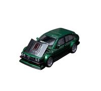 Modèle De Voiture De Course à Collectionner Modèle Réduit De Voiture Alliage À L'échelle 1:64 pour Alfa Romeo GTV6 Widebody Capot Avant Modifié Ornements Véhicule Décoration pour Chambre(Green)