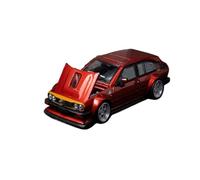 Modèle De Voiture De Course à Collectionner Modèle Réduit De Voiture Alliage À L'échelle 1:64 pour Alfa Romeo GTV6 Widebody Capot Avant Modifié Ornements Véhicule Décoration pour Chambre(Red)