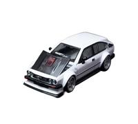 Modèle De Voiture De Course à Collectionner Modèle Réduit De Voiture Alliage À L'échelle 1:64 pour Alfa Romeo GTV6 Widebody Capot Avant Modifié Ornements Véhicule Décoration pour Chambre(White)