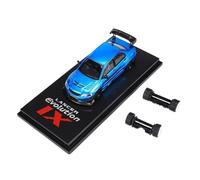 Modèle De Voiture De Course à Collectionner Modèle Réduit De Voiture Alliage À L'échelle 1:64 pour Mitsubishi Lancer Evo IX 10e Version Modifiée À Carrosserie Large Décoration pour Chambre