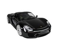 Modèle De Voiture De Course à Collectionner Modèle Réduit De Voiture Alliage Porsche Taycan Turbo S 918 Cabriolet/Hardtop 1/24 Souvenir d'anniversaire pour Garçon Décoration pour Chambre(Black B)
