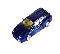 Modèle De Voiture De Course à Collectionner Modèle Réduit De Voiture Ferrari Testarossa en Alliage Multicolore À L'échelle 1:64 avec Capot Arrière Ouvert Décoration pour Chambre(Blue)
