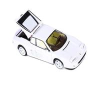 Modèle De Voiture De Course à Collectionner Modèle Réduit De Voiture Ferrari Testarossa en Alliage Multicolore À L'échelle 1:64 avec Capot Arrière Ouvert Décoration pour Chambre(White)