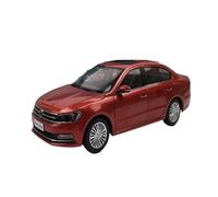 Modèle De Voiture De Course à Collectionner Modèle Réduit Voiture Alliage Rouge/Blanc/Or 1:18 pour Volkswagen Lavida 2015 De Shanghai pour Exposition en Intérieur Décoration pour Chambre(Red)