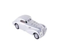 Modèle De Voiture De Course à Collectionner Modèle Réduit Voiture en Résine 1/18 pour Mercedes-Benz 540 K (W29) 1938 Argent Collection pour Adultes Passionnés Décoration pour Chambre