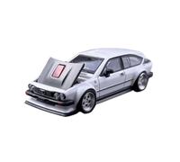 Modèle De Voiture De Course à Collectionner Modèle Voiture Alliage Alfa Romeo GTV6 À L'échelle 1:64 Capot Avant du Véhicule Pouvant Être Ouvert Berline Collection Décoration pour Chambre(White)