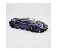 Modèle De Voiture De Course à Collectionner Modèle Voiture Moulé sous Pression 1 64 pour Novitec 488 Pista Limited999 Modèle Voiture Fini Ornements Collection Cadeau Décoration pour Chambre(C)