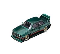 Modèle De Voiture De Course à Collectionner Modèle Voiture Résine 1:64 pour BMW E30 Carrosserie Large Modifiée Édition Collector Présentoir D'intérieur Décoration Décoration pour Chambre(Green)