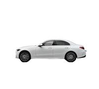 Modèle De Voiture De Course à Collectionner Modèle Voiture Statique À Portes Complètes Alliage pour Mercedes-Benz Classe C C260 2025 Série Décoration Échelle 1:18 Décoration pour Chambre(White)