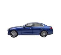 Modèle De Voiture De Course à Collectionner Modèle Voiture Statique À Portes Complètes Alliage pour Mercedes-Benz Classe C C260 2025 Série Décoration Échelle 1:18 Décoration pour Chambre(Blue)