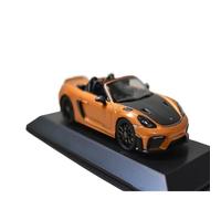 Modèle De Voiture De Course à Collectionner Porsche 718 (982) Spyder RS Quicksand Gold Cabriolet Rétro Modèle 1:43 avec Couleurs Assorties Décoration pour Chambre