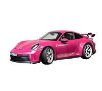 Modèle De Voiture De Course à Collectionner Porsche 911 GT3 2021 Modèle Voiture en Alliage Multicolore À L'échelle 1:18 Modèle De Berline De Collection Modèle Rare Décoration pour Chambre(Pink)