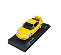 Modèle De Voiture De Course à Collectionner Porsche 911 GT3 - Modèle De Voiture Sport Alliage De 2003 Collection «Jaune Lovers» avec Jantes Argentées Échelle 1:43 Décoration pour Chambre
