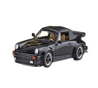 Modèle De Voiture De Course à Collectionner Porsche 930 Turbo Cabriolet 1988 Modèle Résine Noire Décoration De Chambre À Coucher Jouets D'intérieur Échelle 1:43 Décoration pour Chambre