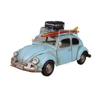 Modèle De Voiture De Course à Collectionner pour Les Jouets De Voiture Volkswagen Beetle Classiques en Fer Les Ornements Artisanaux en Métal Vintage Décoration pour Chambre(Blue)