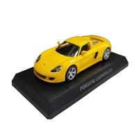 Modèle De Voiture De Course à Collectionner Présentoir De Voiture Moulé sous Pression pour Porsche Carrera GT en Alliage Jaune Modèle Berline Classique Échelle 1/64 Décoration pour Chambre