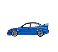 Modèle De Voiture De Course à Collectionner Vitrine De Présentation en Alliage Bleu pour Mitsubishi Lancer Evolution VI GSR TME (CP9A) 1:18 Décoration pour Chambre
