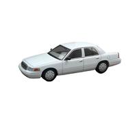 Modèle De Voiture De Course à Collectionner Voiture De Police Ford Victoria Crown 1:64 Alliage Noir Modèle De Voiture De Collection Jouet pour Hommes Et Adultes Décoration pour Chambre(White B)