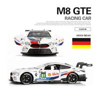 Modèle De Voiture De Course En Métal Moulé, 1:32 M8 Gte M4 M6 Im Le Mans, Jouet De Collection Son Et Lumière, Cadeau Pour Garçon
