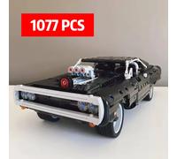 Modèle de voiture de course technique, blocs de construction, film Fast and Furious, véhicule célèbre, 42111 briques, jouets pour garçons, cadeaux 1077 PCS