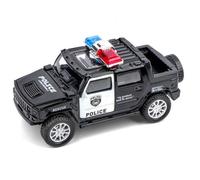 Modèle de voiture de Police en alliage moulé, jouet de Simulation 1:43 pour enfants, véhicules de Collection hors route, cadeaux pour garçons