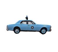 Modèle De Voiture De Police XW V8 1970 en Alliage Moulé sous Pression Collection De Souvenirs Échelle 1:64