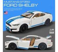 Modèle de voiture de Simulation en alliage, Ford Mustang Shelby GT350 GT500, jouet pour enfants, voiture 4 portes, cadeaux, 1:32
