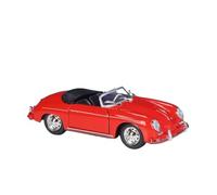 Modèle De Voiture De Simulation en Métal Moulé sous Pression pour Porsche 356A Speedster 1:24 Cadeaux(Red)