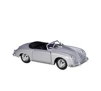 Modèle De Voiture De Simulation en Métal Moulé sous Pression pour Porsche 356A Speedster 1:24 Cadeaux(Silver)