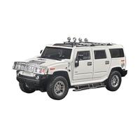 Modèle De Voiture De Simulation en Métal Moulé sous Pression pour SUV Hummer H2 Highway 61 1:18 Cadeau(Green)
