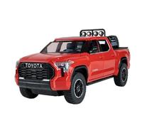 Modèle De Voiture De Simulation en Métal Moulé sous Pression pour Toyota Tundra Pickup 1:22 Cadeau(Red)