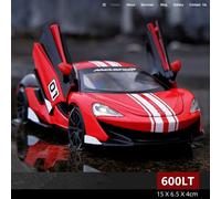Modèle De Voiture De Sport Mclaren 600lt En Alliage, 1:32, Jouet En Métal Moulé, Collection, Simulation Son Et Lumière, Cadeau Pour Enfants