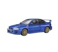 Modèle de Voiture Double Ouverte en Alliage pour Subaru Impreza 22b 1:18 Souvenir Affichage Statique Ornement(Blue)