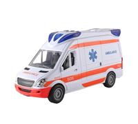 Modèle de voiture d'urgence médicale - Conception de clignotement sonore interactif, structure avec roues souples, unité de lit amovible pour patient | Kit de réaction de premiers secours Pretend Play