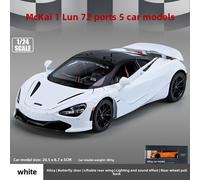 Modèle De Voiture En Alliage 1:24 Mclaren 720s Jouet De Simulation Pour Garçons Décoration À La Mode Version De Voiture De Route En Mousse Boîte Blanche