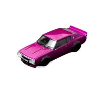 Modèle De Voiture en Alliage 1:64 pour Nissan Skyline GTR 2e Génération KPGC110 Ornements De Collection Collection nostalgique(Rose Red)