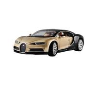 Modèle De Voiture en Alliage Bugatti Chiron 1:24 pour Collection Cadeaux Commémoratifs De Noël Voiture Miniature De Collection(Gold)