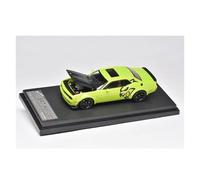 Modèle De Voiture en Alliage Dodge Challenger SRT Hellcat 1:64 Ornements en Métal Vert Moulé Collection nostalgique